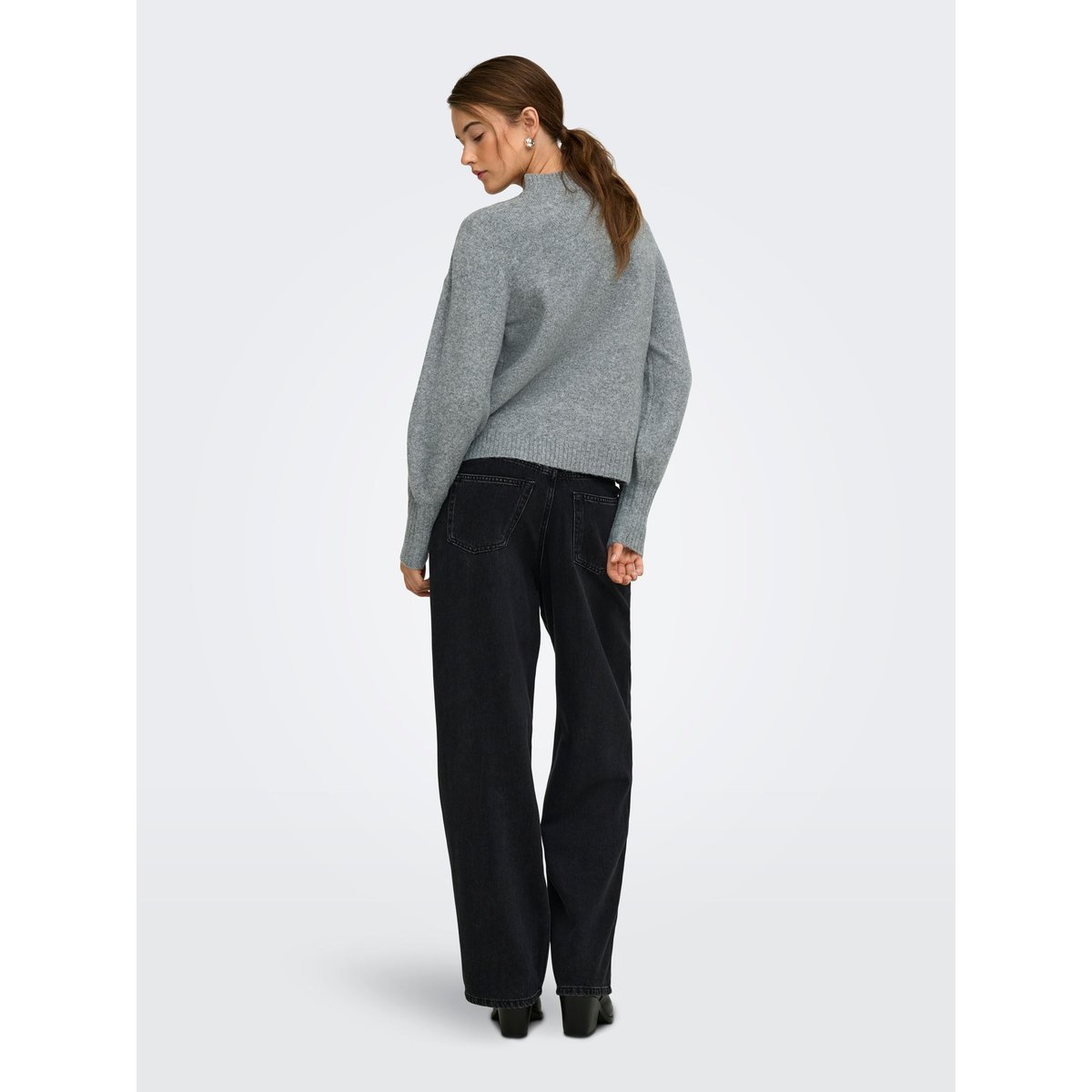 Pull En Maille medium grey melange, ONLY