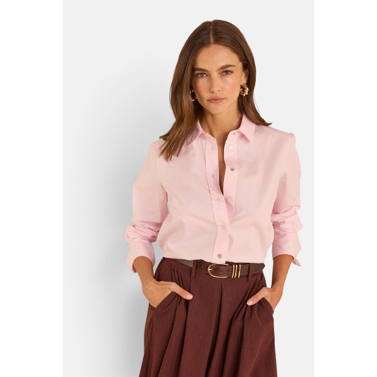Chemise à manches longues en coton MARIA primerose, Maison 123