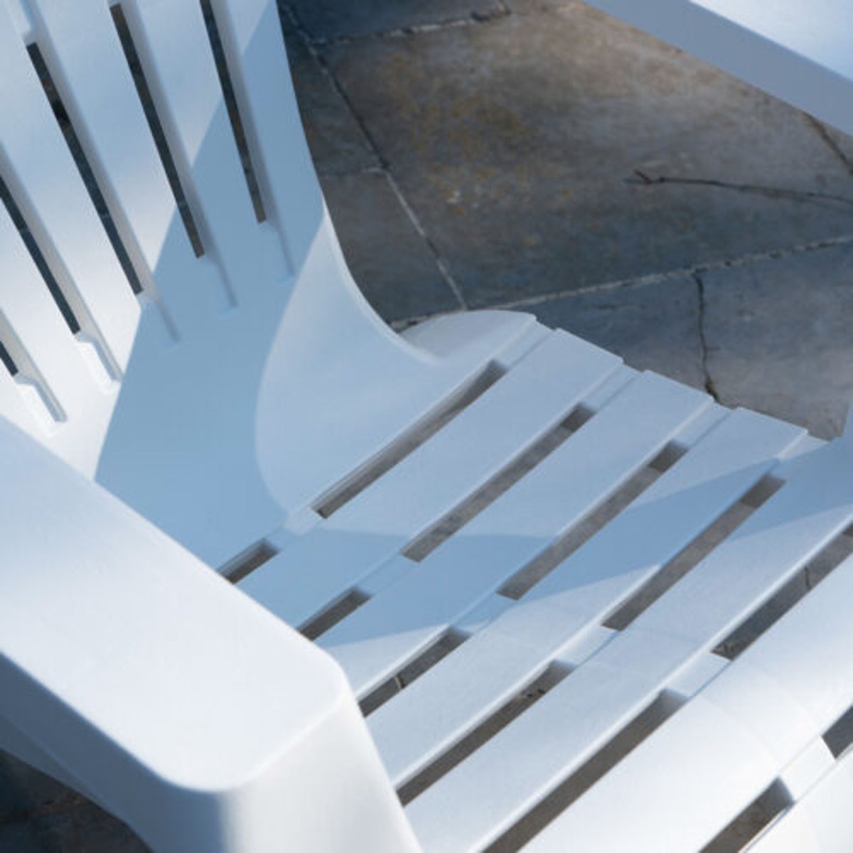 Lot de 2 fauteuils ADIRONDACK blanc, WILSA GARDEN