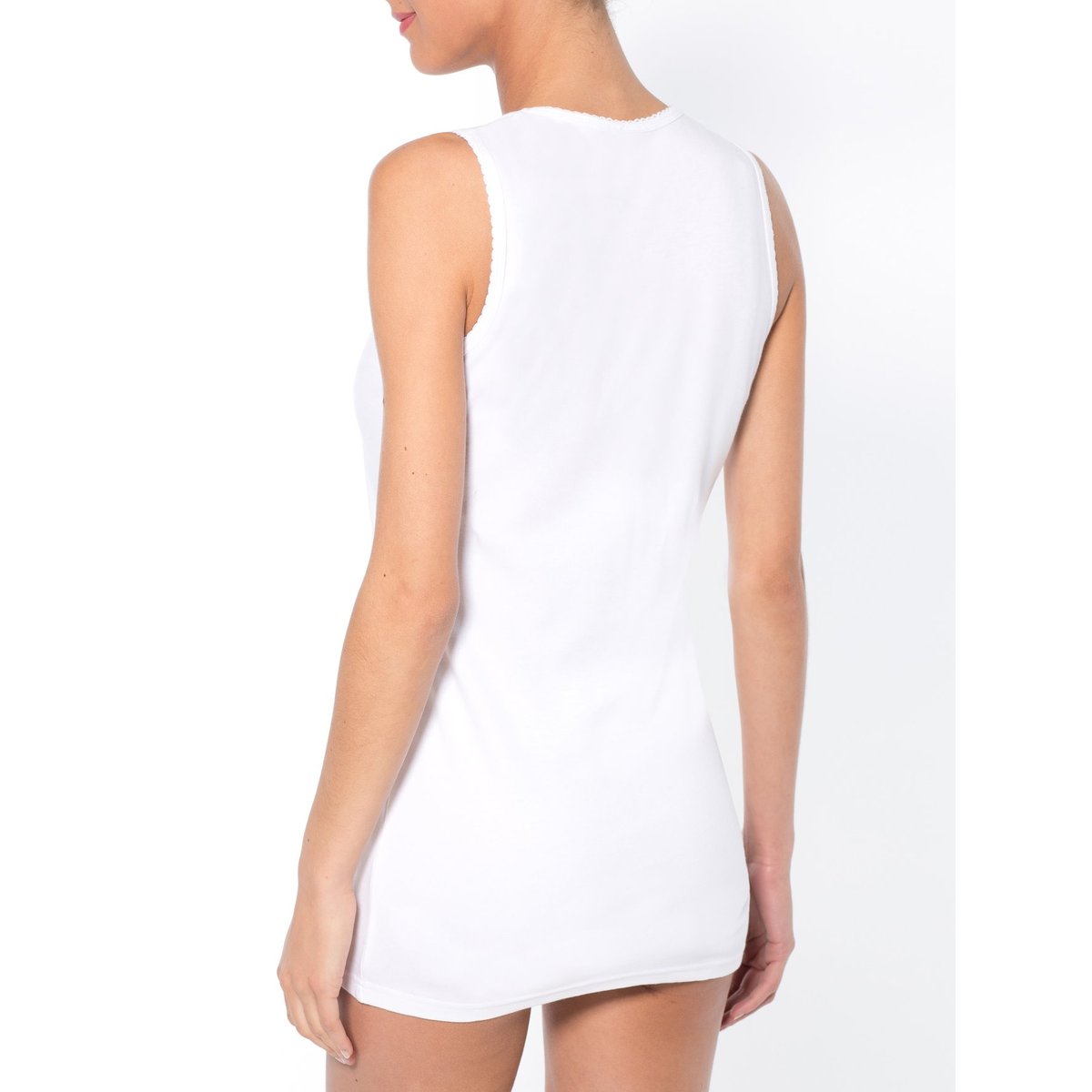 Lot de 2 chemises sans manches blanc, DAXON