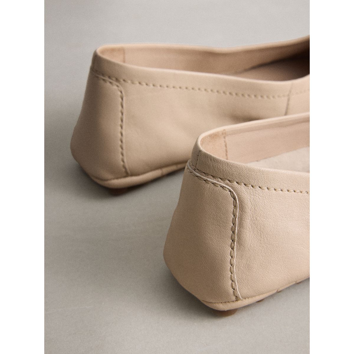 Ballerines en cuir n. premium blanc, NEXT