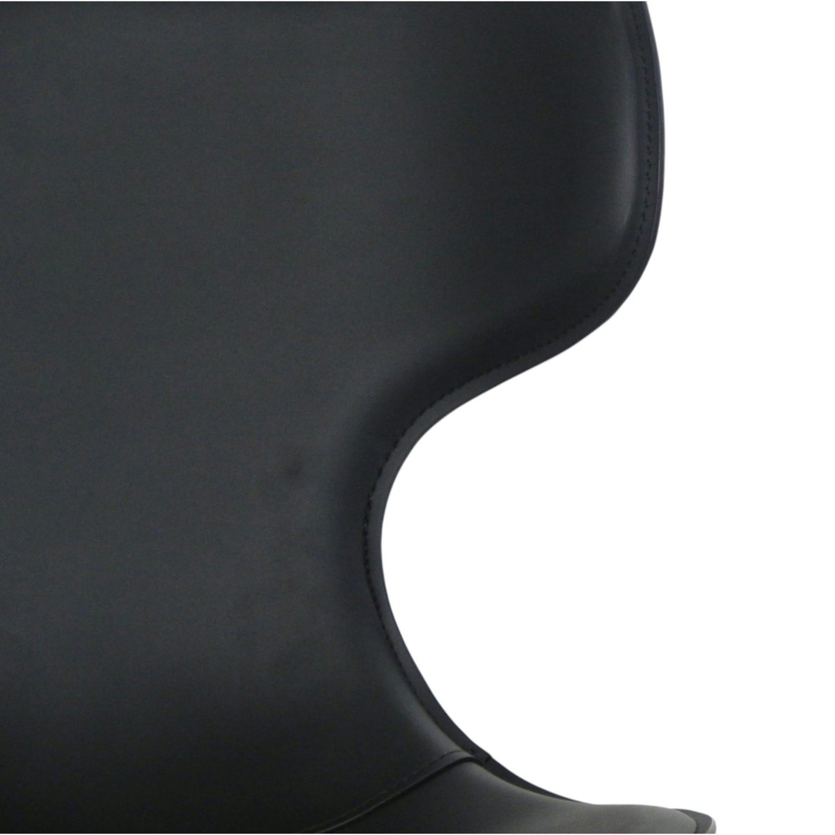 Chaise noire avec dossier en T, revêtement nettoyable (lot de 2) LOMBARDIE noir, PIER IMPORT