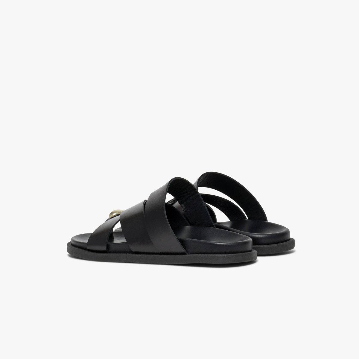 Mule en cuir YANNIS noir, BOCAGE