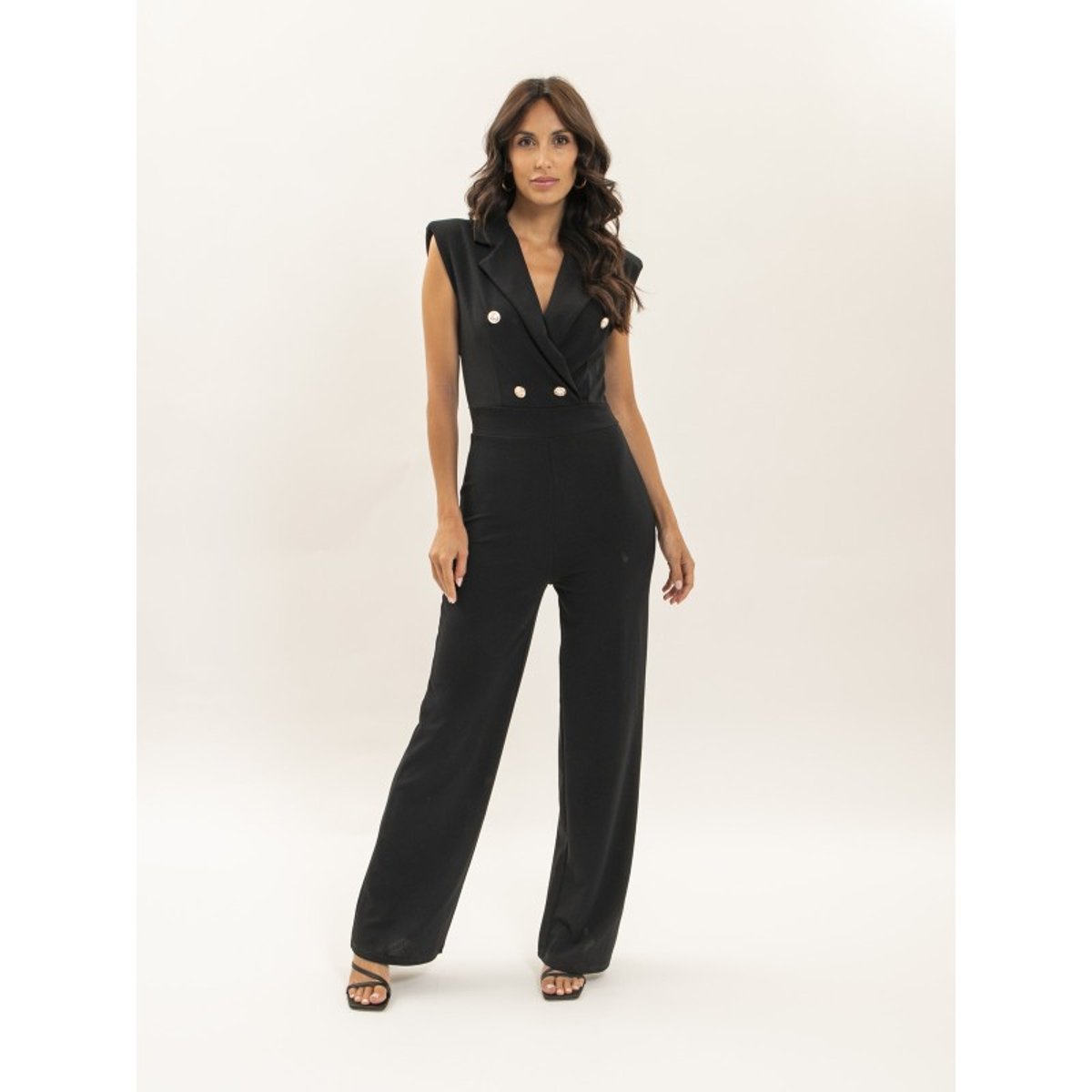 Combinaison Pantalon Enarie noir, DONA LISA