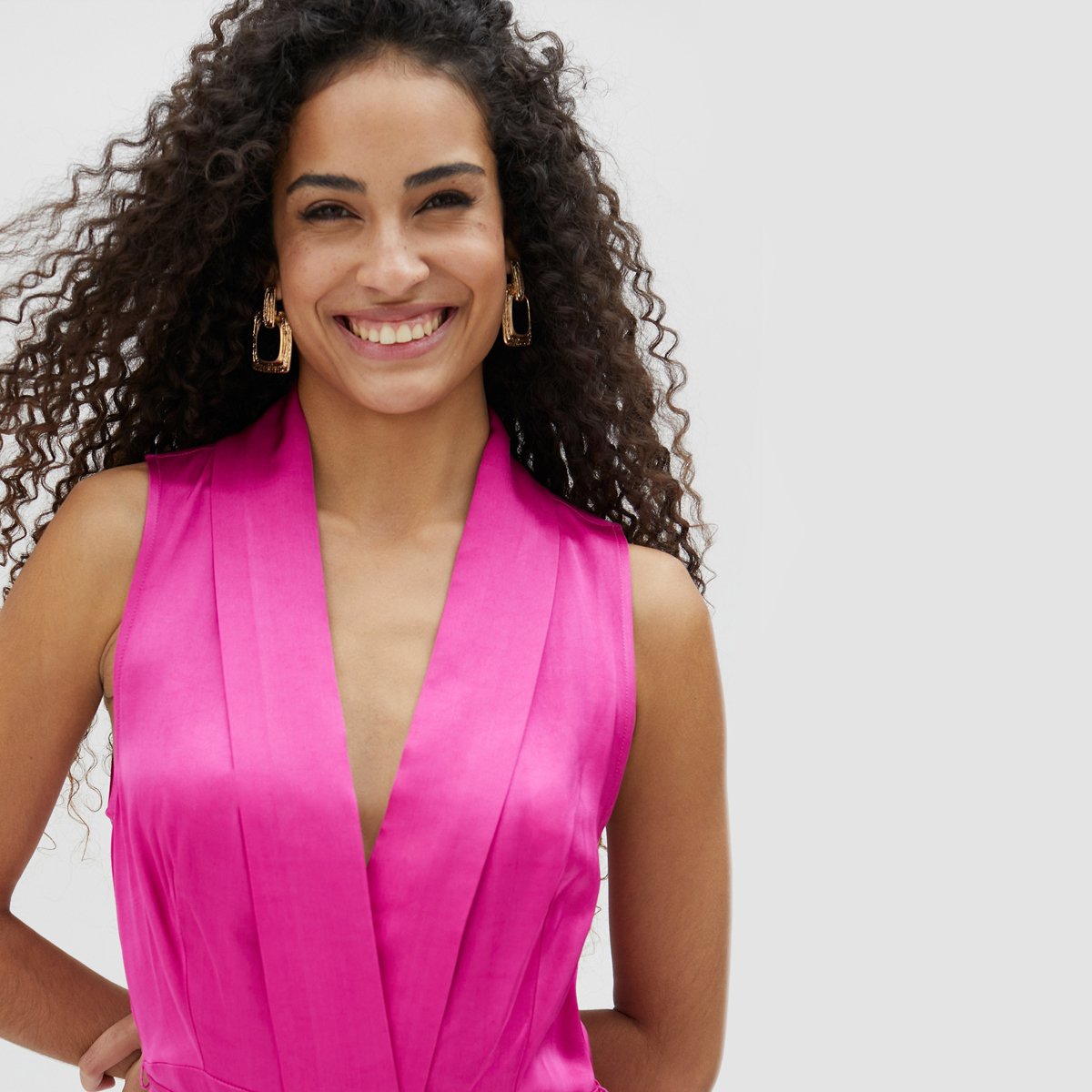 Robe longue sans manches fushia, LOLA CASADEMUNT