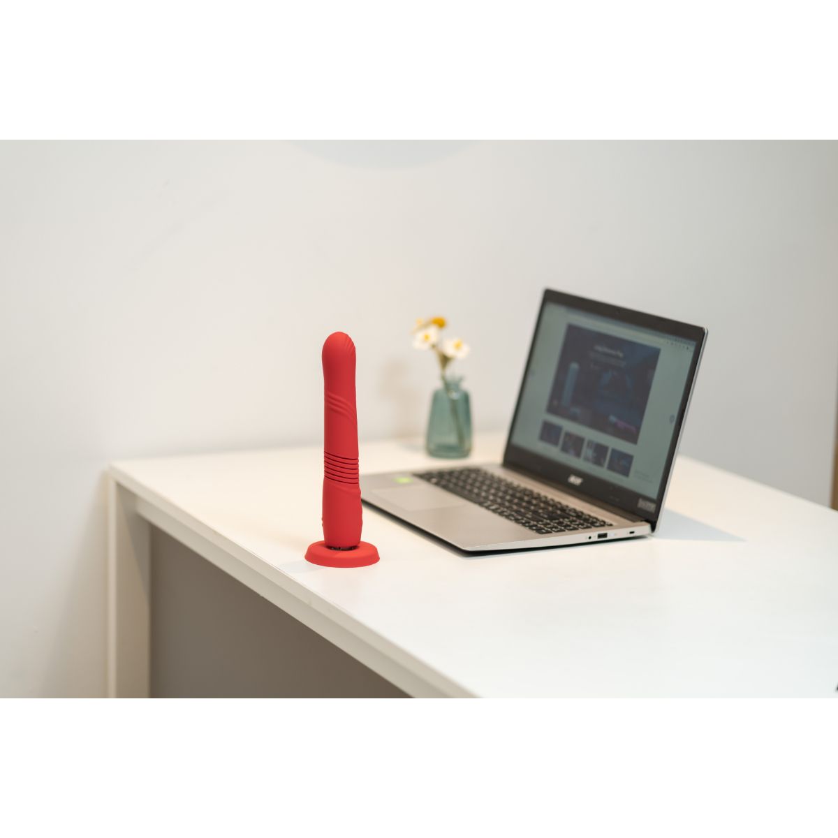 Vibromasseur Va-et-vient Connecté Gravity rouge, DORCELSTORE