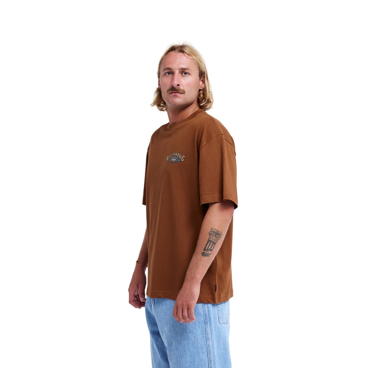 T shirt manches courtes SINCE 73 HERITAGE OG blanc tortoise shell, BILLABONG