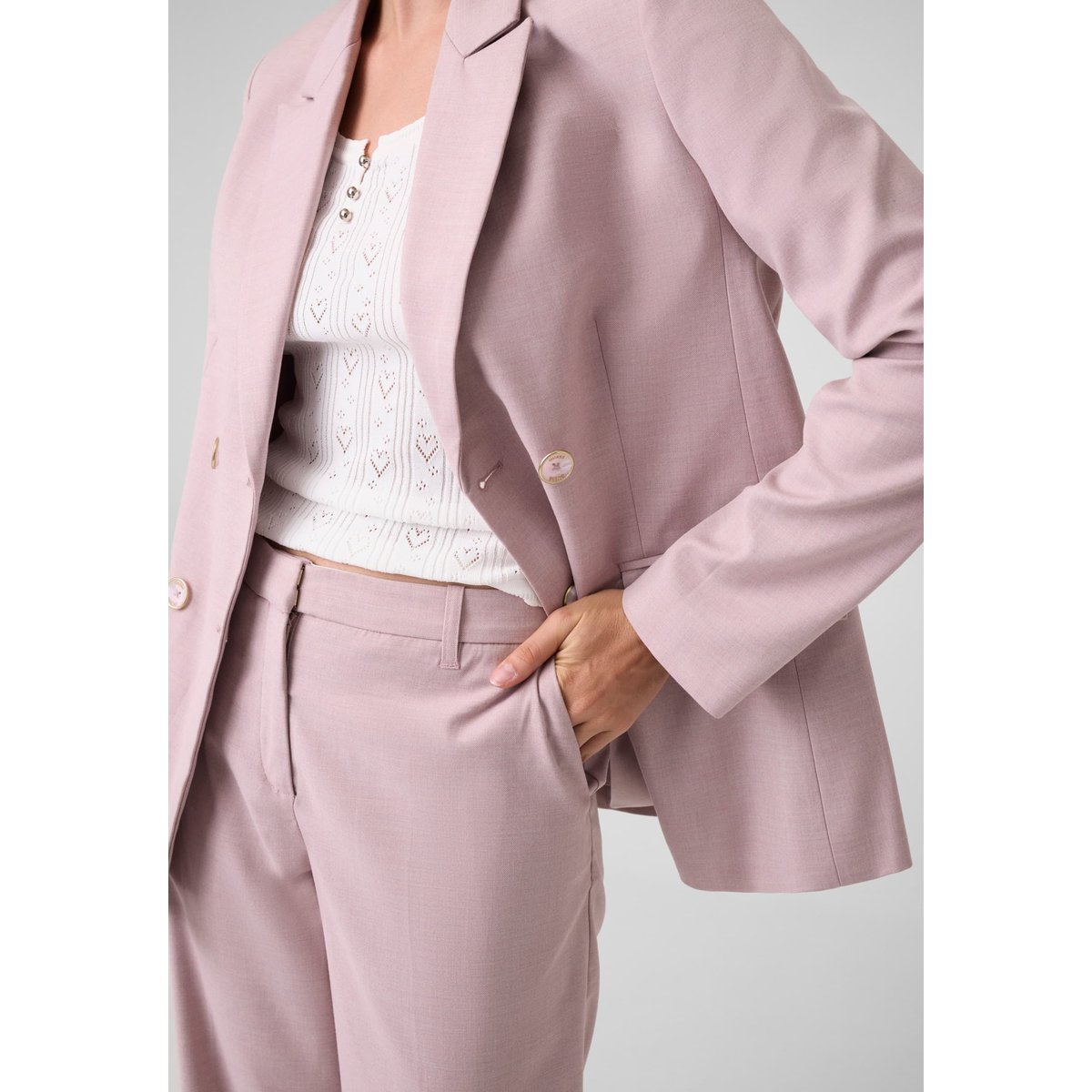 Pantalon Sur Mesure Straight rose, GUESS