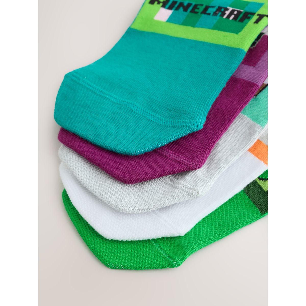 Chaussettes coton motif personnage, 5 paires minecraft, NEXT