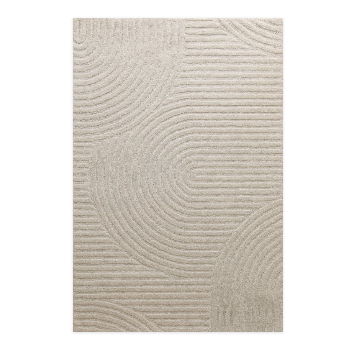 WECONhome Malibu, tufté main, laine vierge, tapis en laine, certifié OEKO-TEX® (40 x 60 cm, beige crème) ,  MALIBU ONE beige crème, ESPRIT