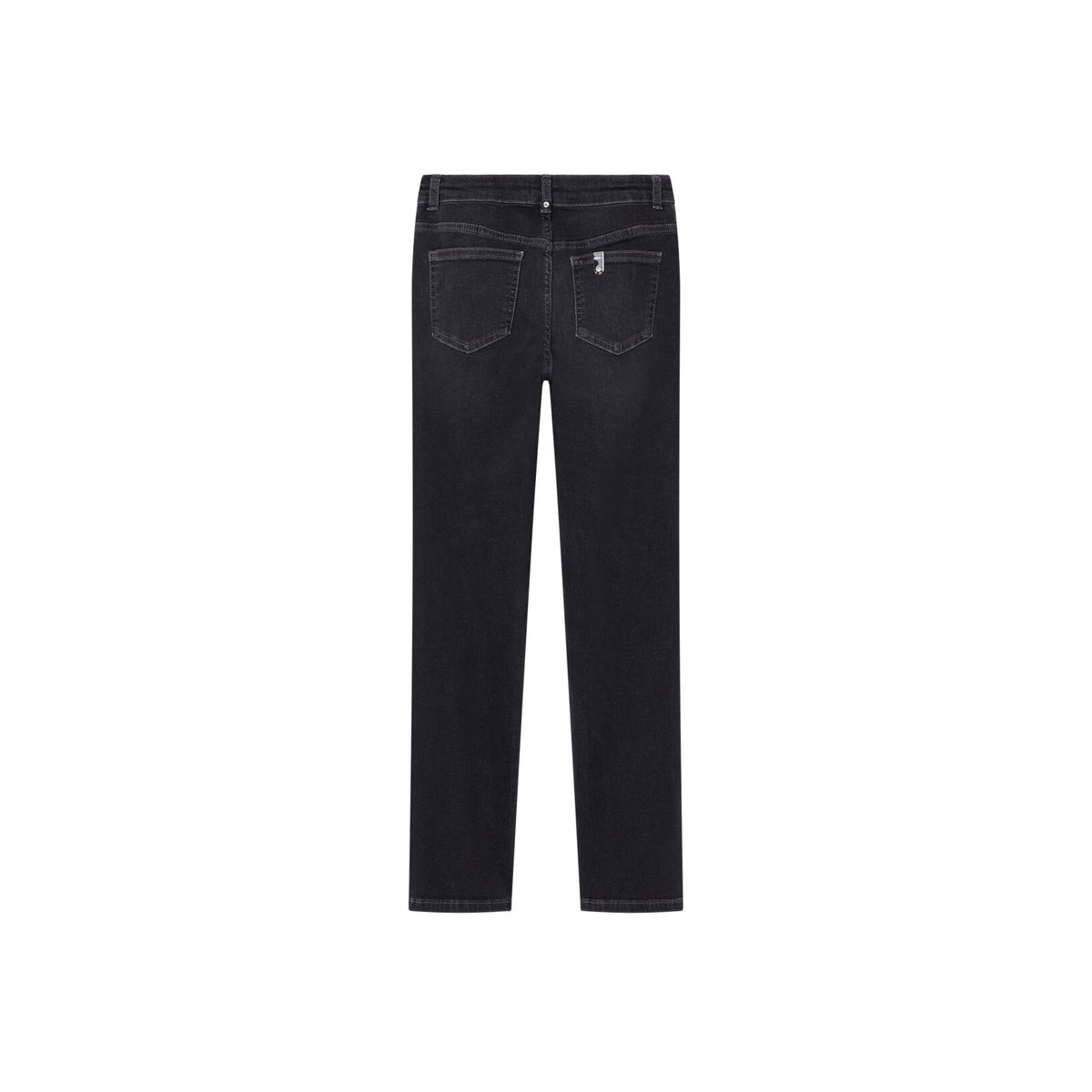 Pantalon straight denim noir, LIU JO