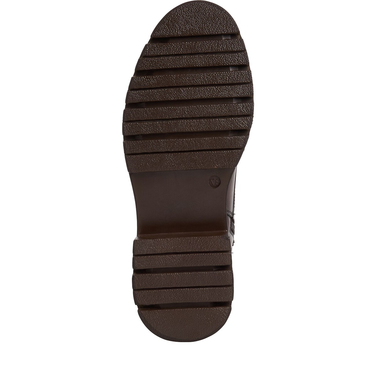 Brogue-Schnürstiefeletten aus Leder muskatnuss, TAMARIS