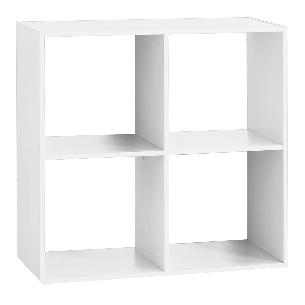 Étagère 4 cases effet chêne MIX' N MODUL blanc, 5FIVE SIMPLY SMART