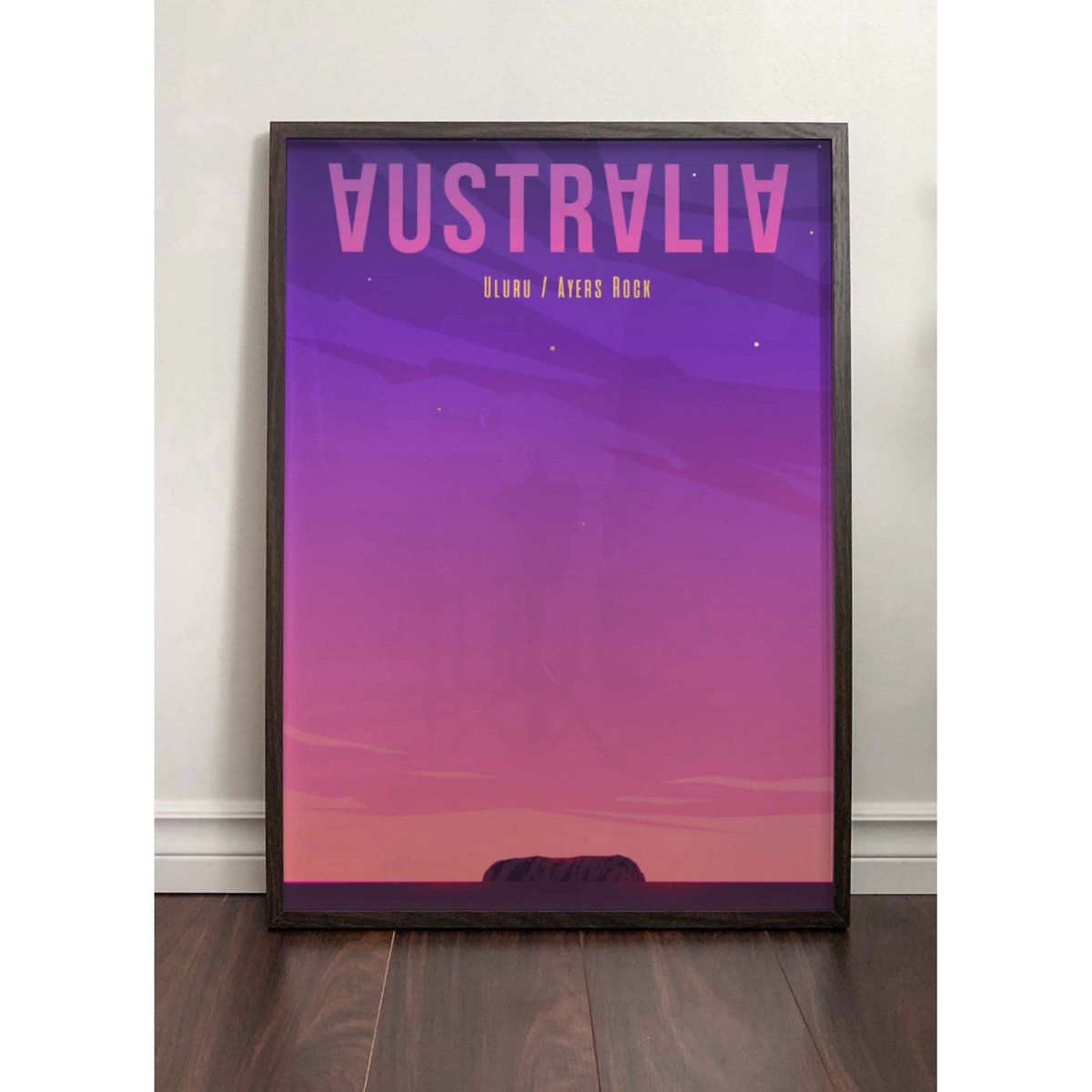 Poster Australie blanc, L'AFFICHERIE
