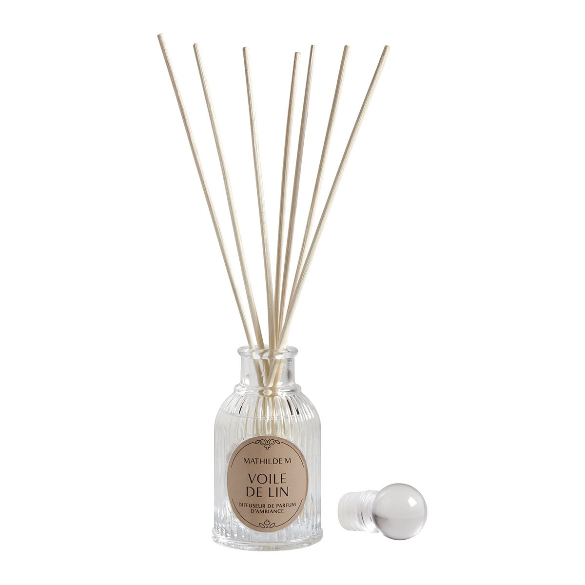 Diffuseur de parfum d'ambiance Voile de Lin transparent, MATHILDE M