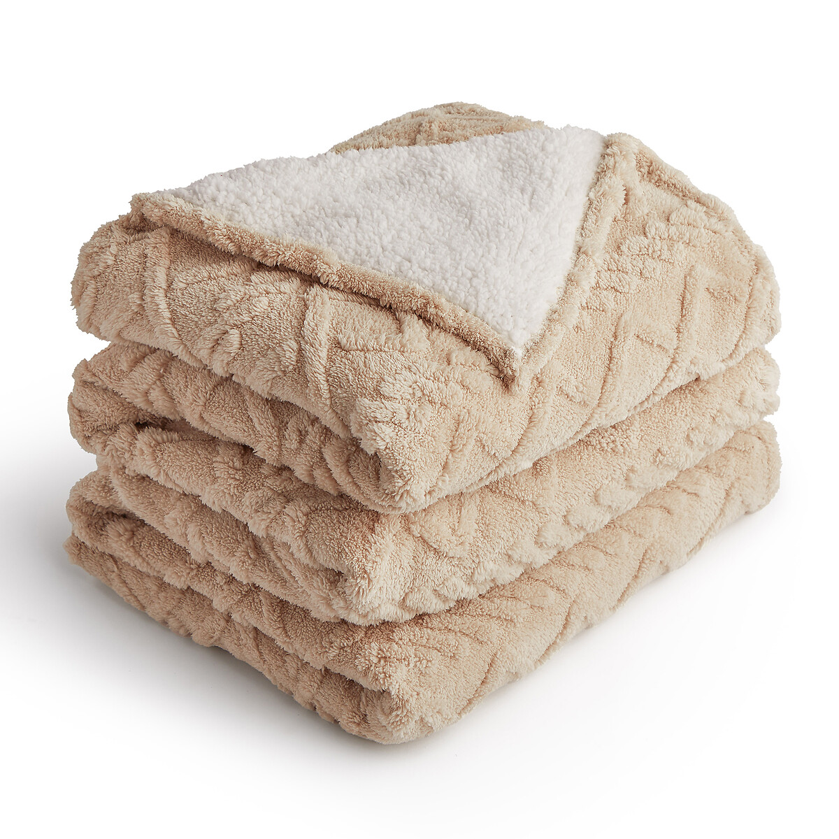 Snugsie Giant Cable Knit Family Blanket natural, SILENTNIGHT