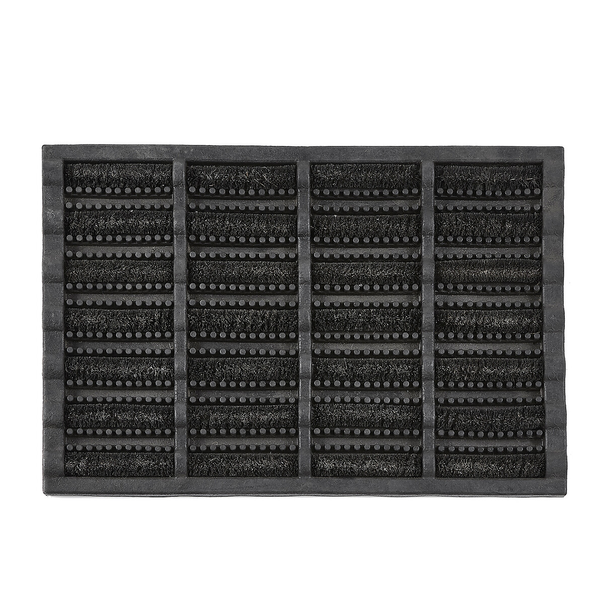 Black Boot Scraper Doormat black, MY MAT COIR