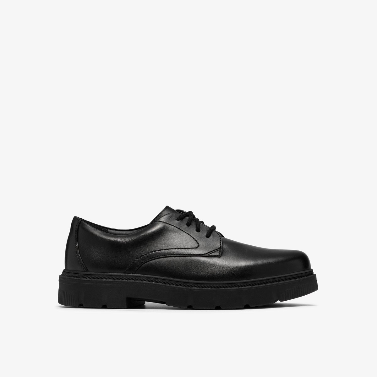 Derbies Cuir Coupe Large LORCAM WALK Y noir, CLARKS