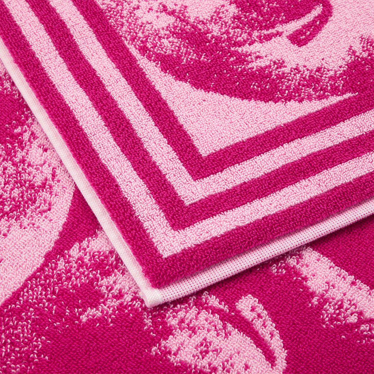 Serviette de plage en coton, K APPLE pink, KENZO HOME