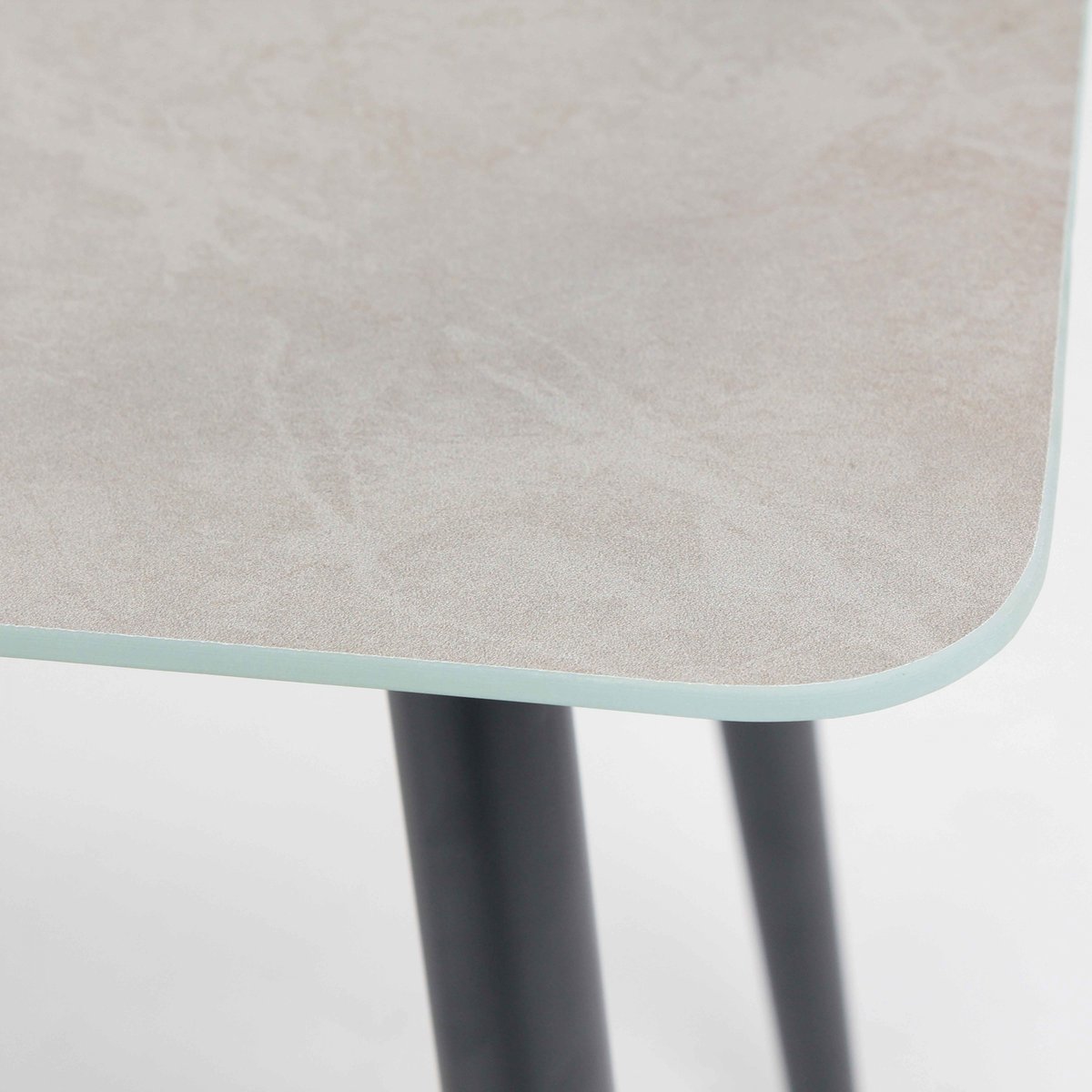 Table basse de jardin en acier, COSTA RICA gris, OVIALA