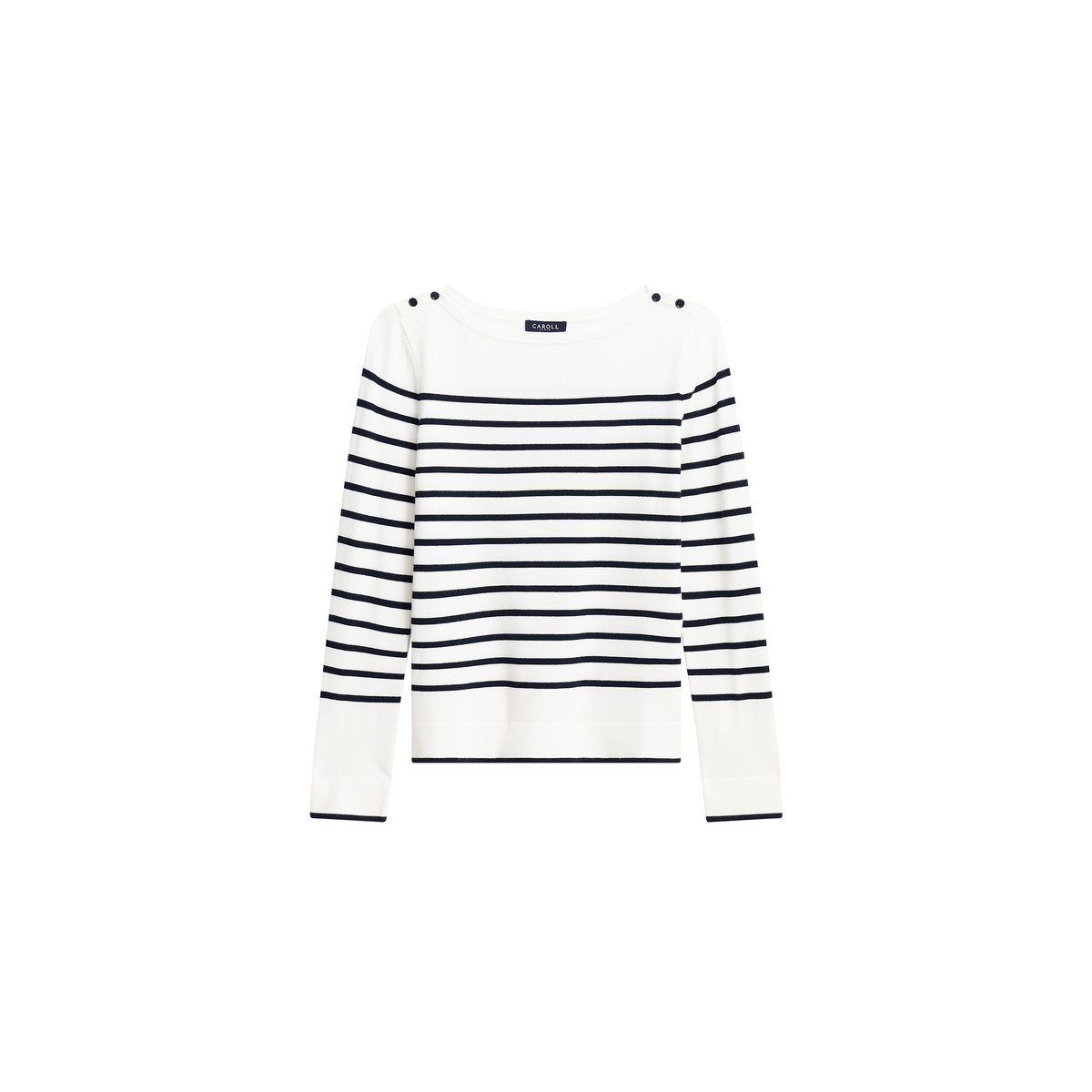 Pull droit col bateau MJULIANA creme, CAROLL