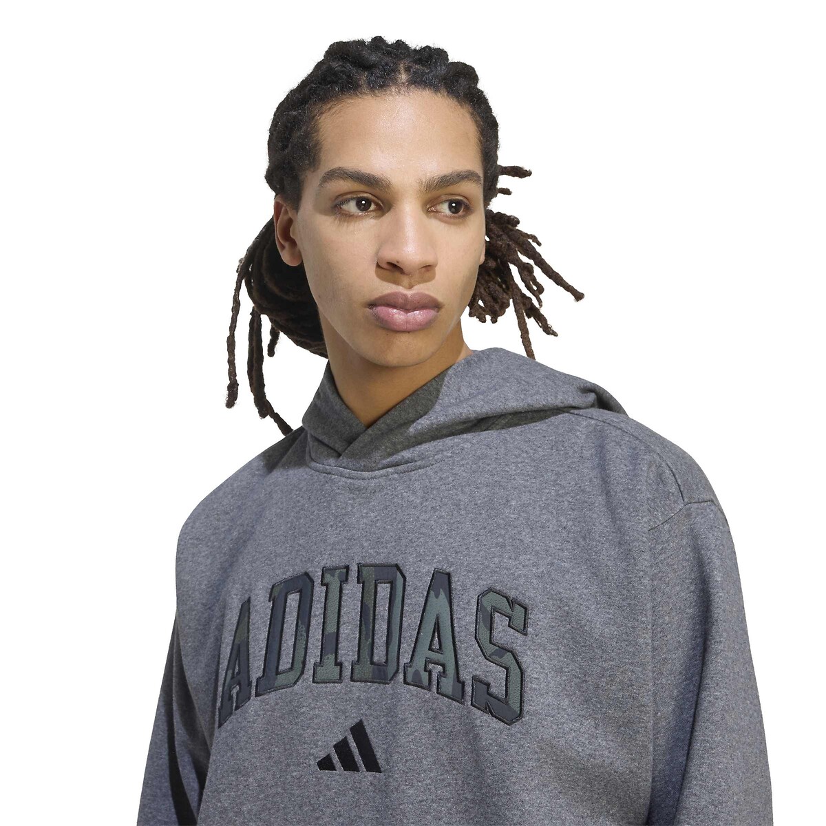 Sweat à capuche, CAMO gris foncé chiné, ADIDAS SPORTSWEAR