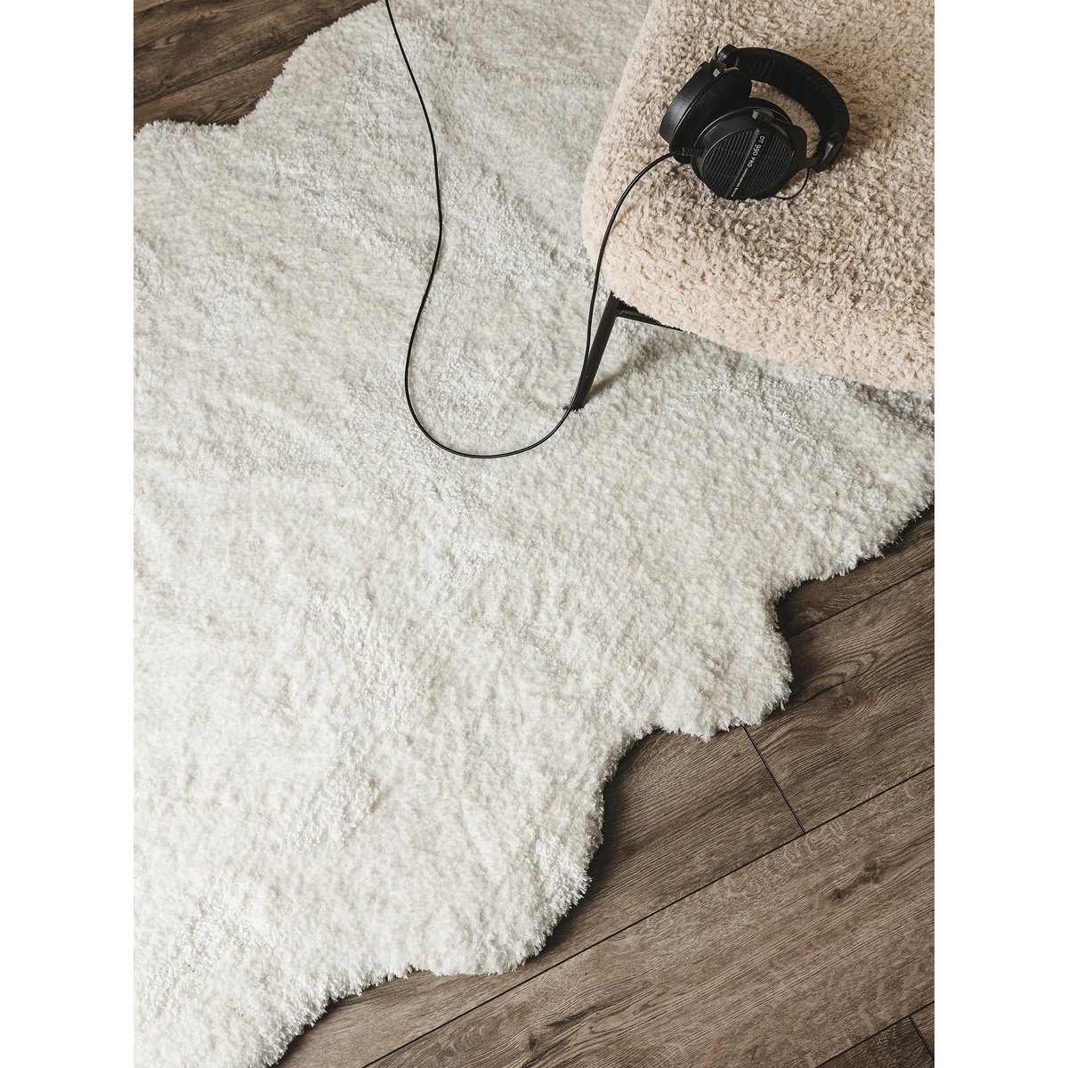 Tapis à poils longs CLOUDY crème, BENUTA 