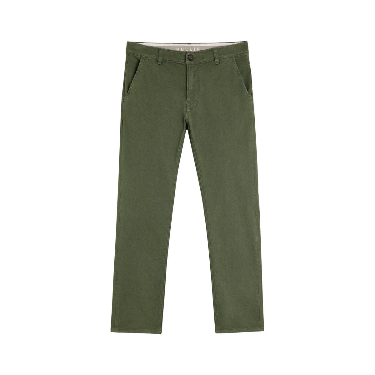 PANTALON CHINO FOURLEAF vert, PULLIN