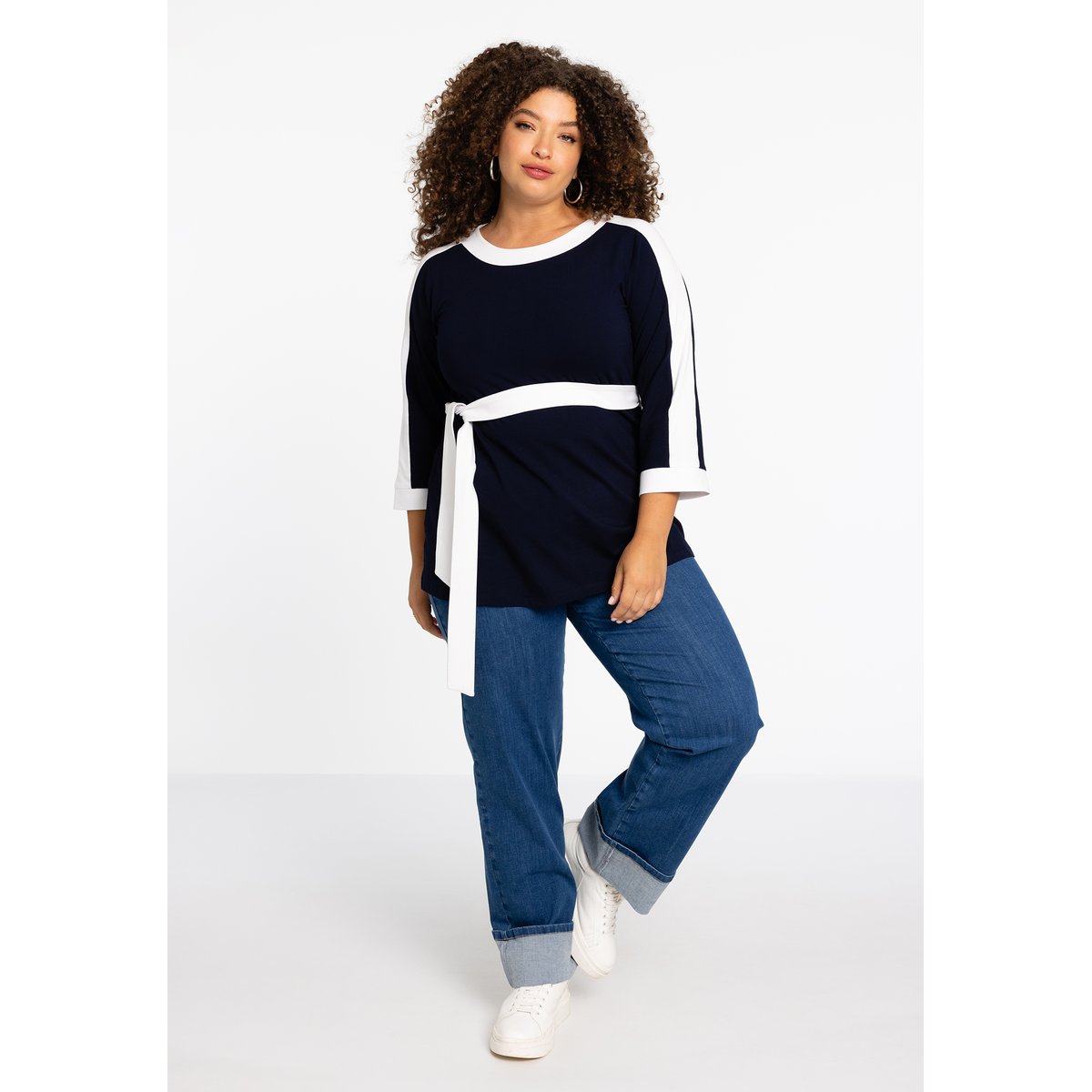 Tunique imprimée bleu, YOEK