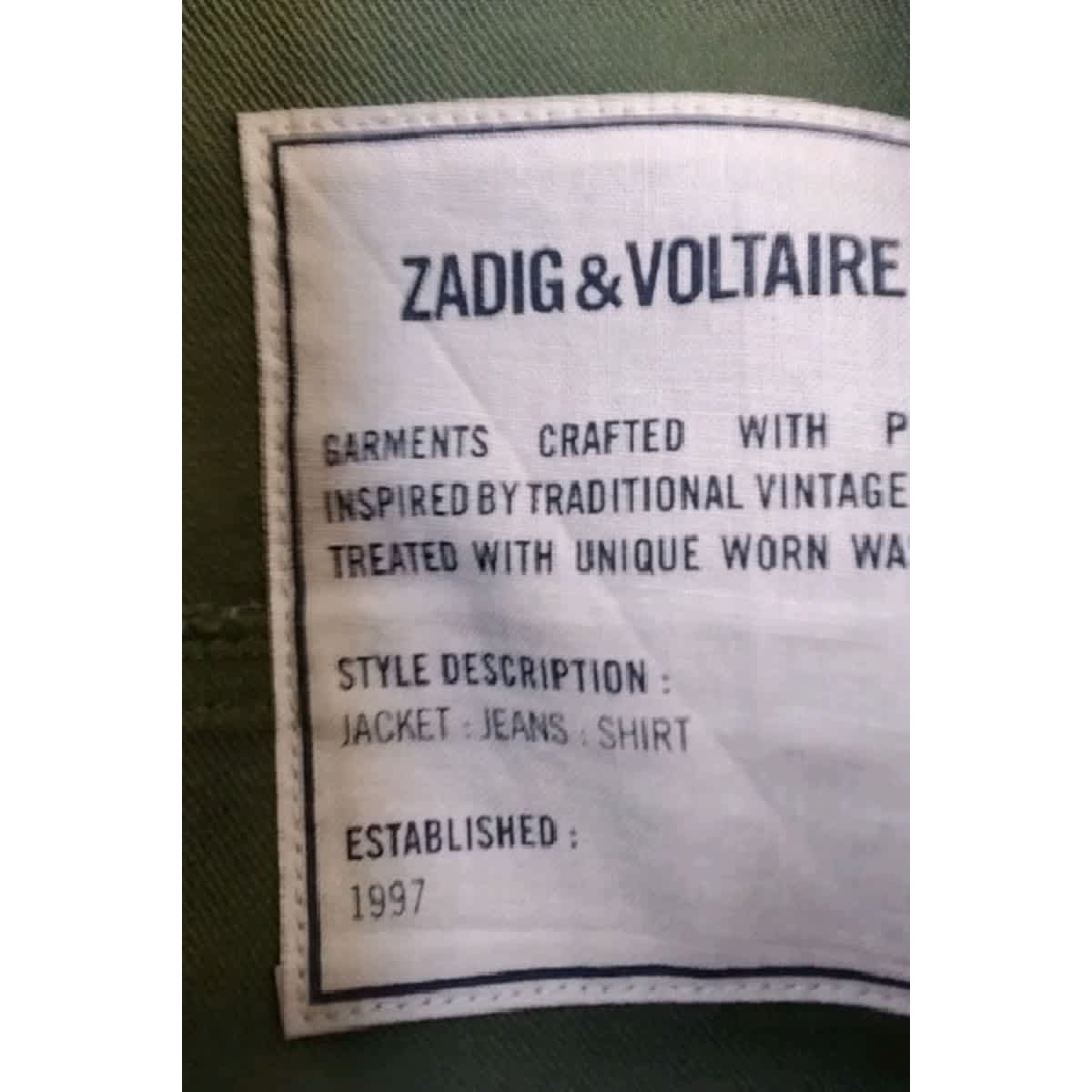 Chemise - Très Bon État vert, ZADIG&VOLTAIRE
