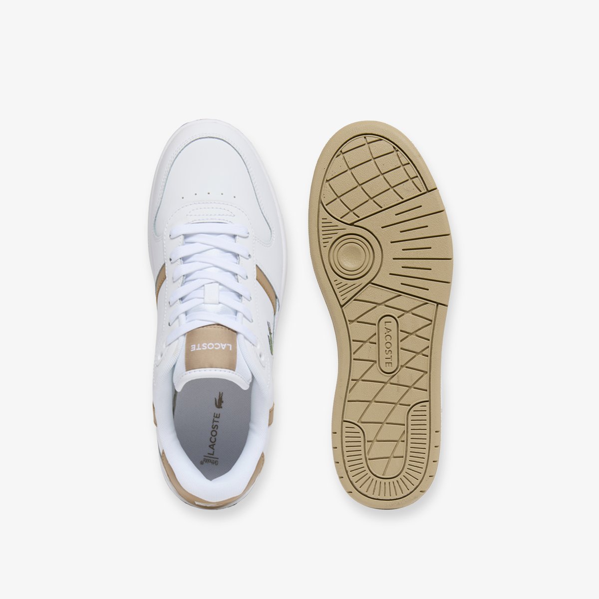 Sneakers T-Clip Set homme en cuir blanc-2j8, LACOSTE