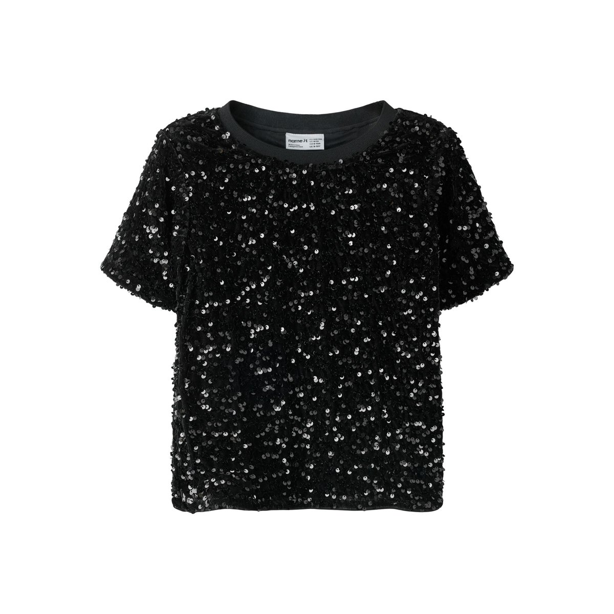 Top À Manches Courtes noir - black1, NAME IT
