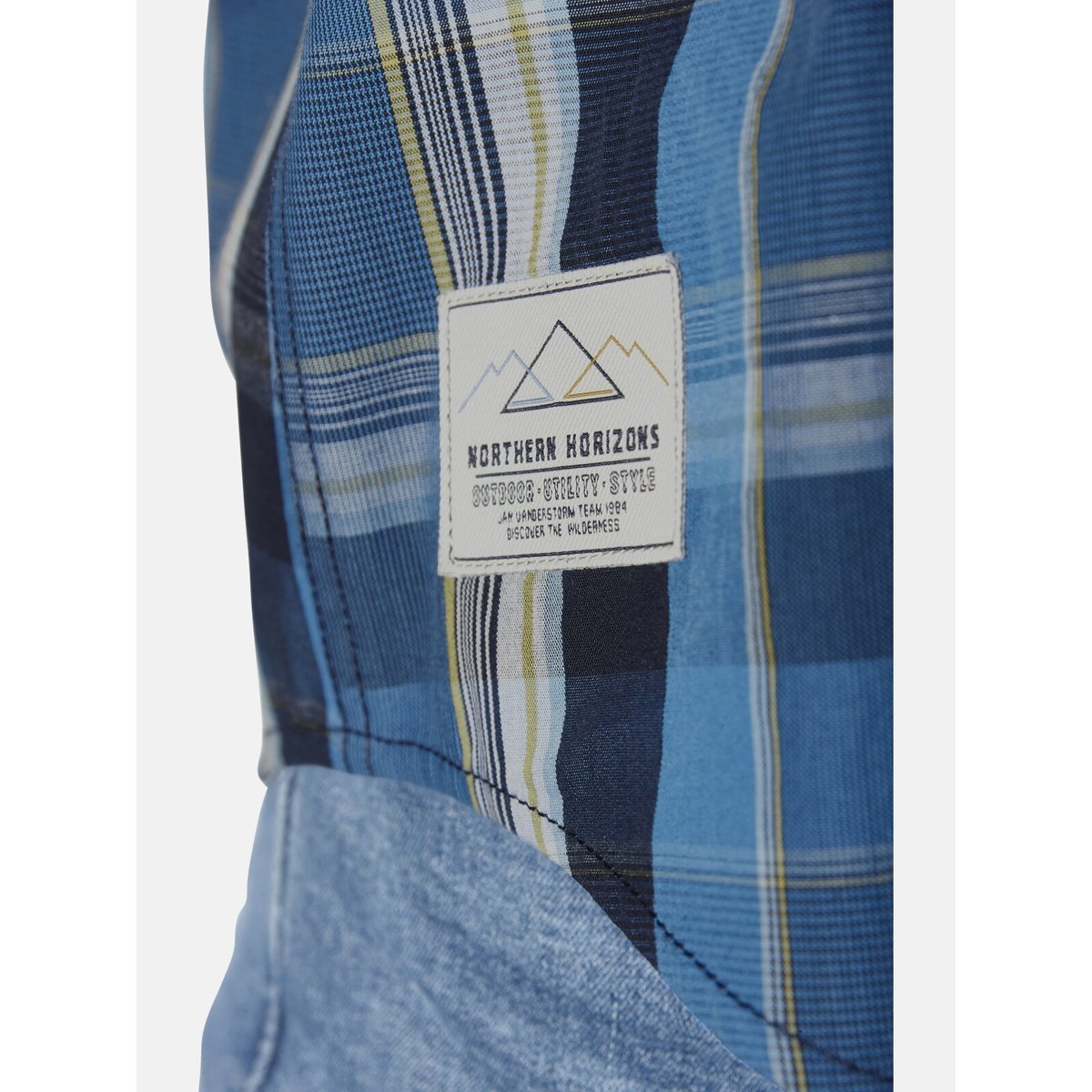 Chemise JORVAR bleu foncé à carreaux, JAN VANDERSTORM