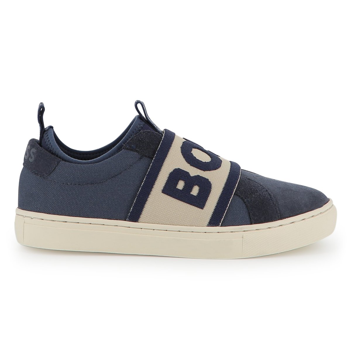 Sneakers elasticizzate bleu cargo, BOSS KIDSWEAR