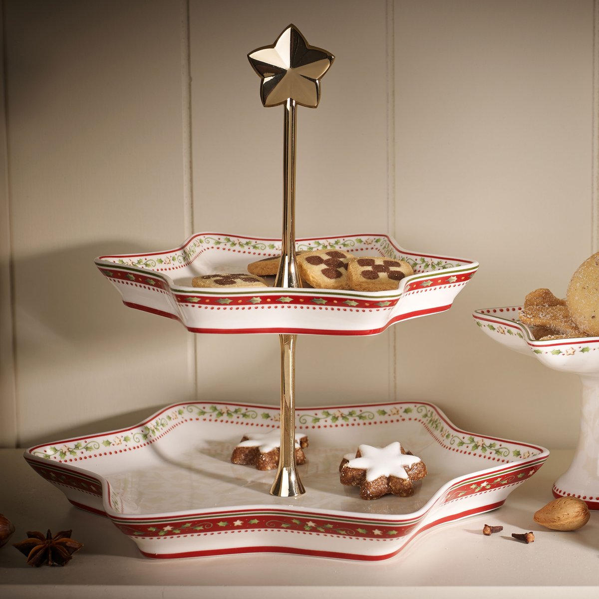 Etagère, Décor Houx WINTER BAKERY DELIGHT couleur unique, VILLEROY & BOCH