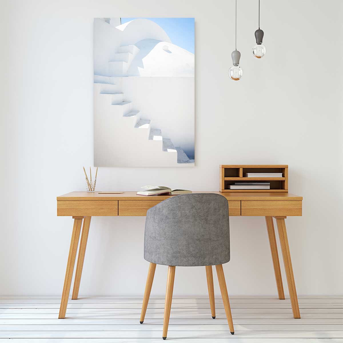 Tableau escaliers sur oia tableau alu dibond, HEXOA