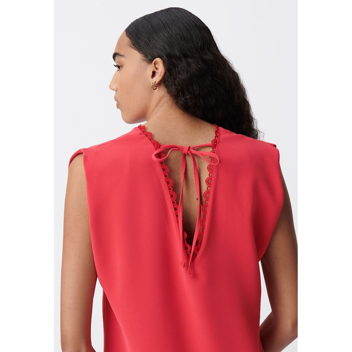 Sleeveless V-Neck Mini Dress red, IKKS