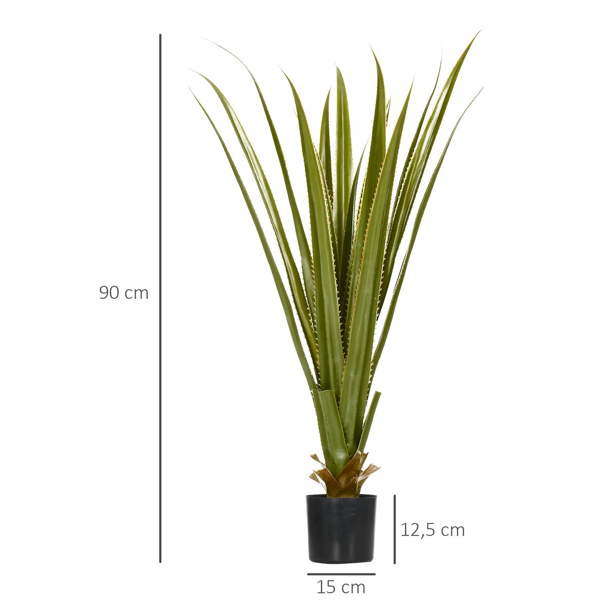 Plantes artificielles Plastique Vert vert, HOMCOM