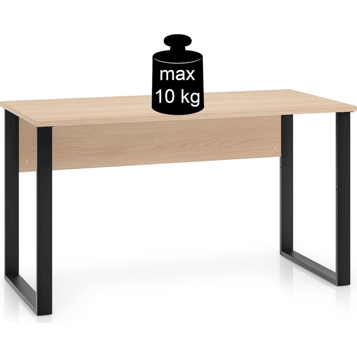 Bureau bois collection ODELIS chêne lindberg et noir, RECOLLECTION