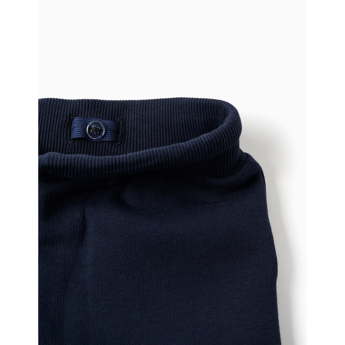 Pantalon de jogging en coton peigné avec poches cargo et imprimé bleu foncé, ZIPPY