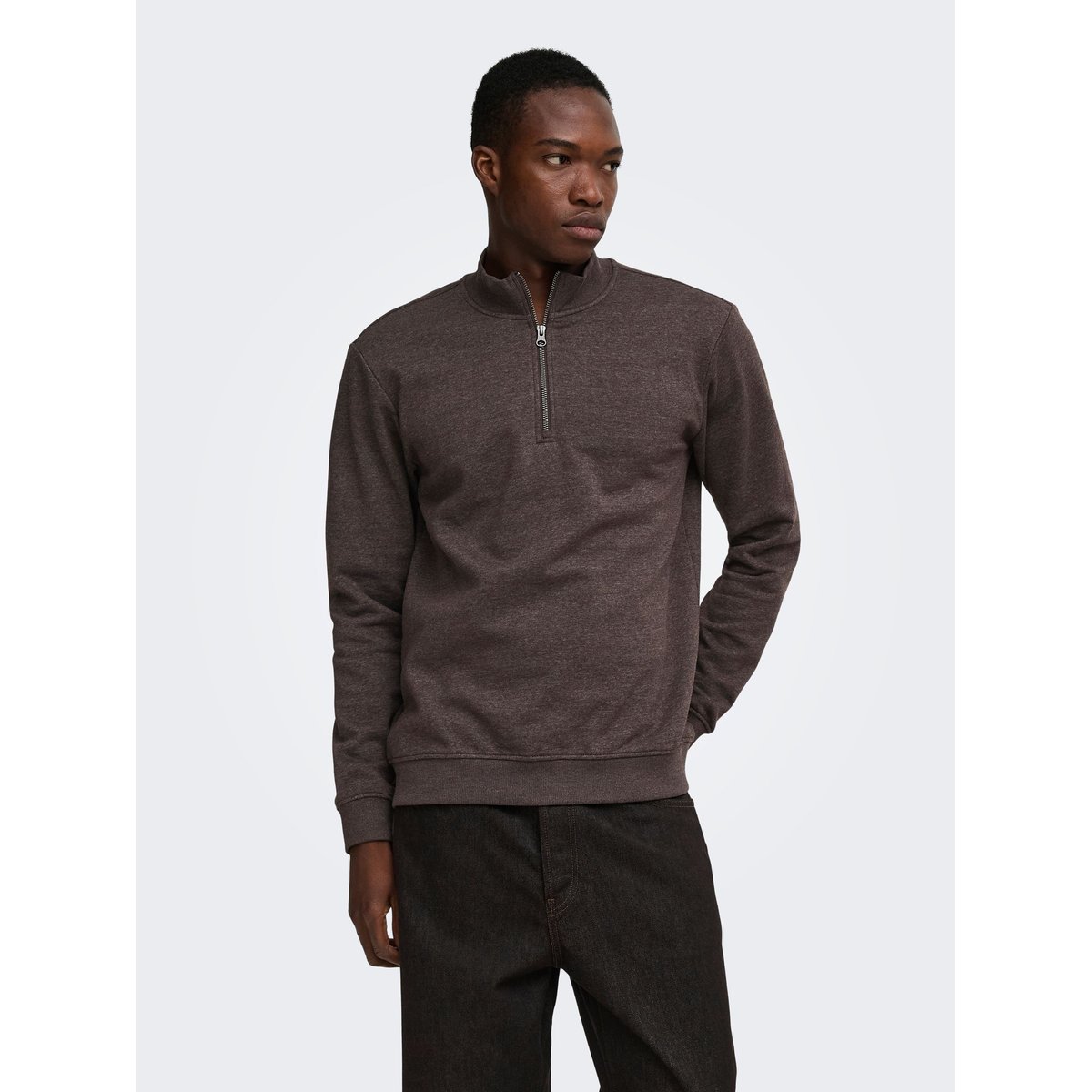 Sweat-Shirt marron - coffee bean 1, ONLY & SONS