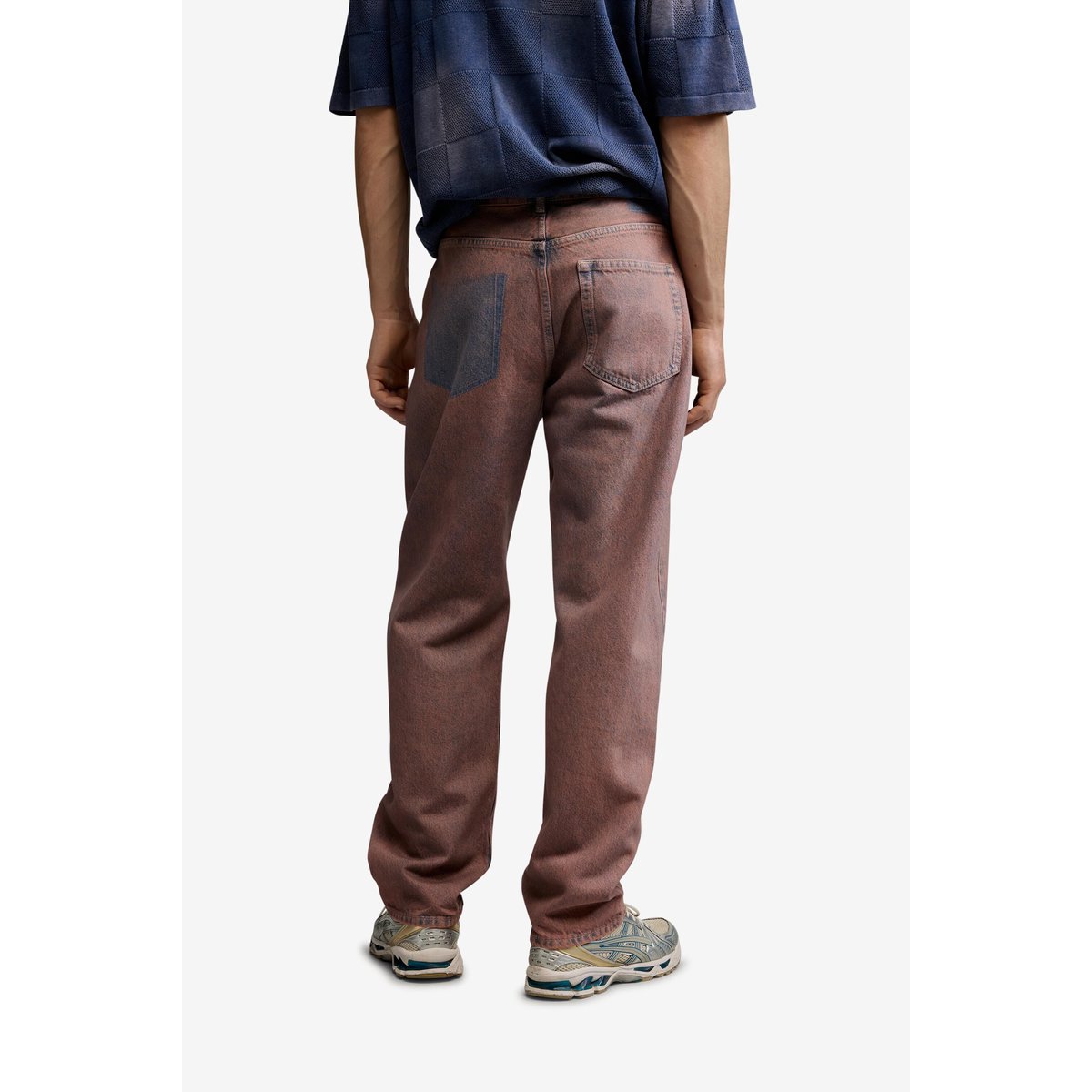 Jean uni rouge, DESIGUAL