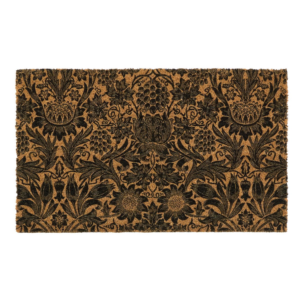 Sunflower Printed Coir Doormat blue, MORRIS & CO.