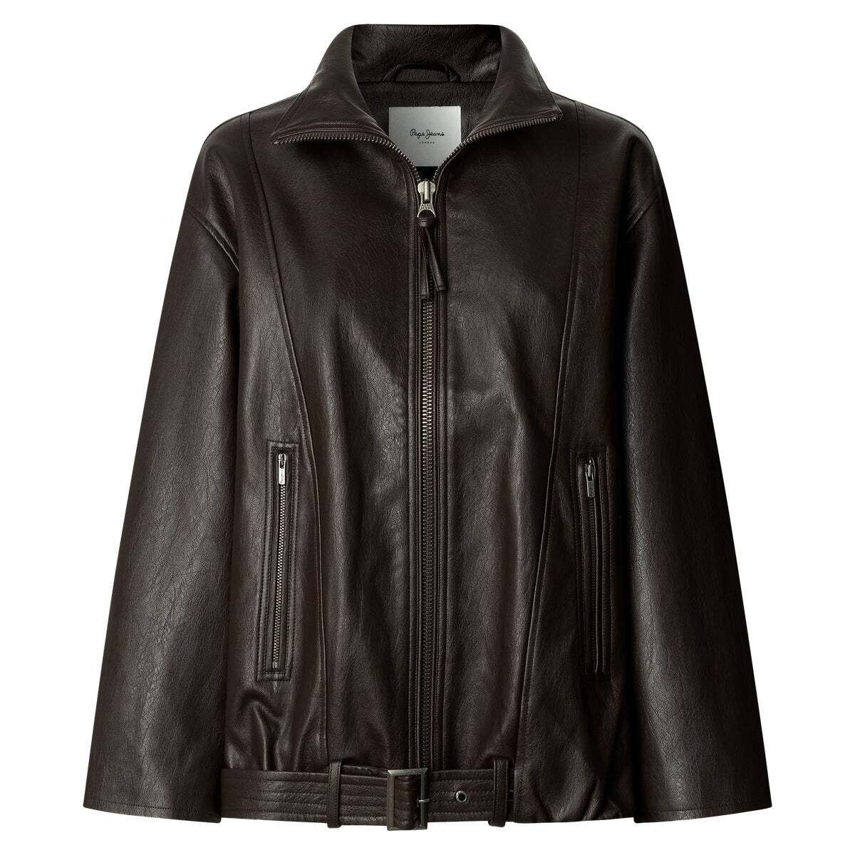 Veste Effet Cuir brun de trail, PEPE JEANS
