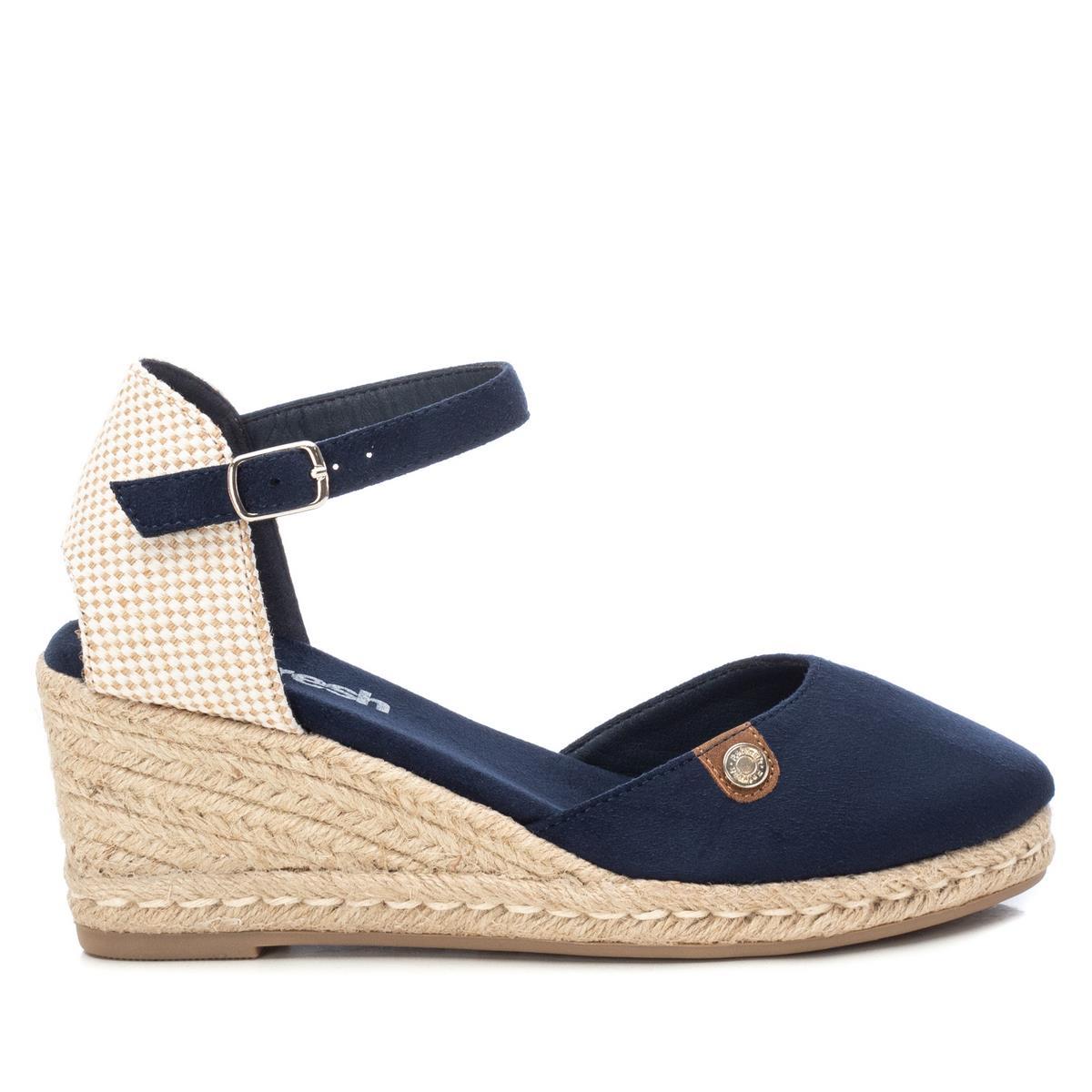 Chaussure Espadrilles Coin Décontractée Boucle bleu marine, REFRESH
