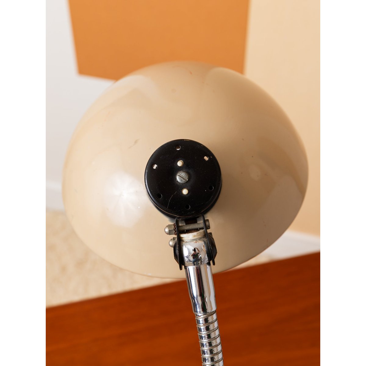 Lampe de bureau Sarlam industrielle Julia N°1066 - Bon état beige, DEBONGOUT