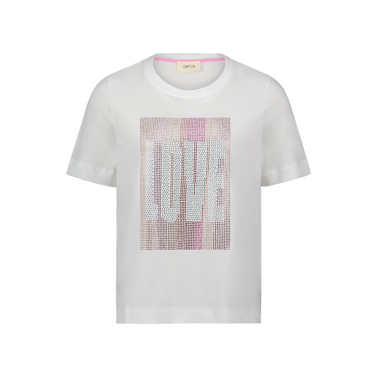 T-shirt à manches courtes à encolure ronde patch cream/rosé, CARTOON
