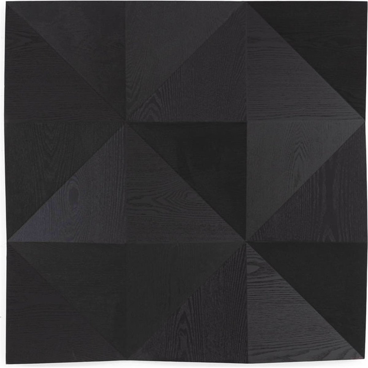 Sculpture murale géométrique contemporaine noir, RECOLLECTION