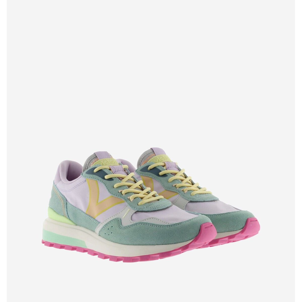Baskets NYLON LUNA vert/violet, VICTORIA