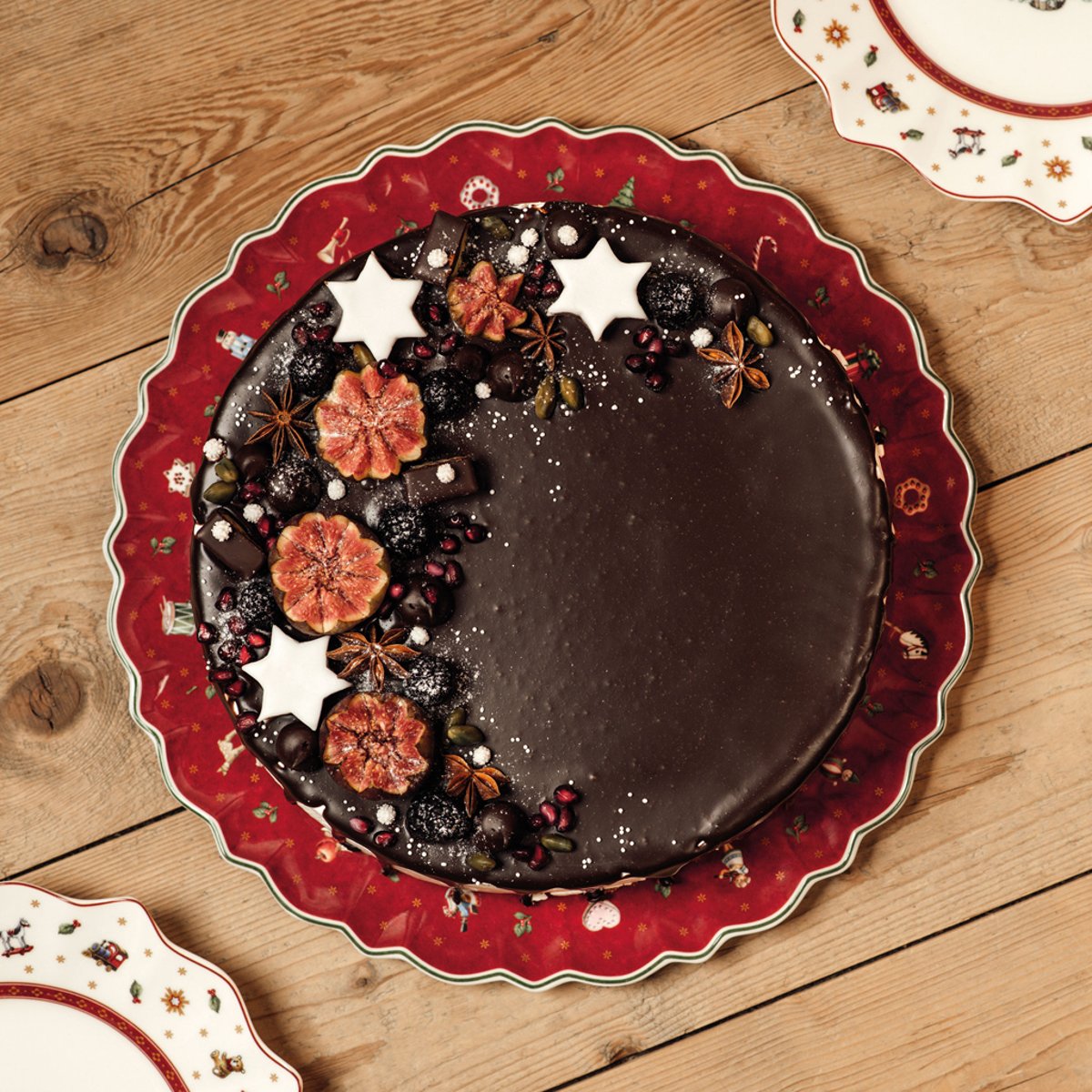 Plat À Gâteau TOY'S DELIGHT rouge, VILLEROY & BOCH
